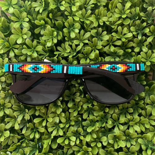 Blue Lagoon Beaded Sunglasses
