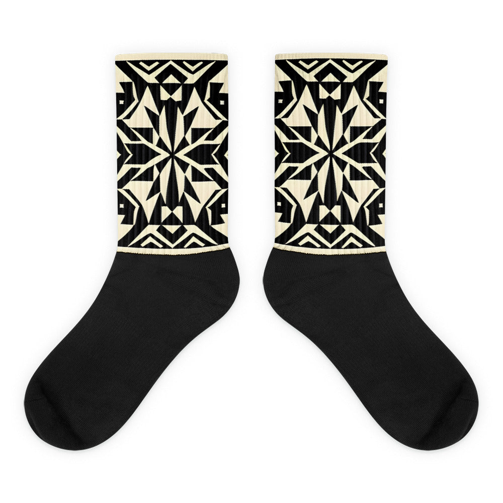 Black and Cream Socks