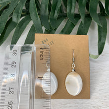 Oval Mother of Pearl Shell Earrings